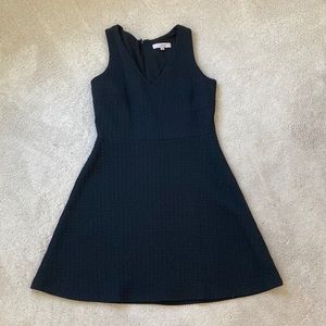 LOFT textured Black Dress